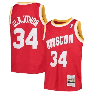 Fantástico Delicioso Maravilloso Hakeem Olajuwon Houston Rockets Youth Swingman Throwback Jersey Red
