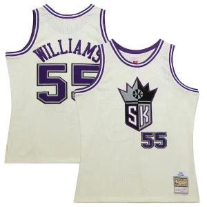 Clásico Estupendo Hermoso Jason Williams Sacramento Kings Chainstitch Swingman Jersey Cream