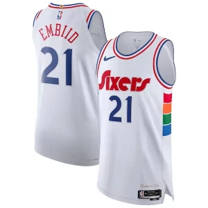 Exquisito Joel Embiid Philadelphia 76ers Nike 2024/25 Authentic Player Jersey City Edition White