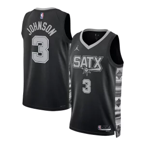 Robusto Keldon Johnson San Antonio Spurs Jordan Brand Unisex Swingman Jersey Statement Edition Black