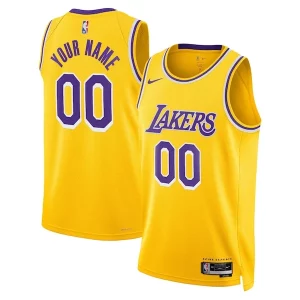 Original Versátil Los Angeles Lakers Nike Unisex Swingman Custom Jersey Gold Icon Edition