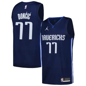Delicioso Lujoso Luka Dončić Dallas Mavericks Jordan Brand Swingman Player Jersey Statement Edition Navy