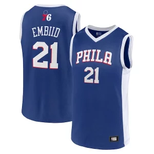 Increíble Men's Joel Embiid Royal Philadelphia 76ers Player Jersey