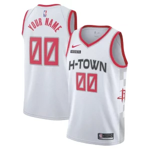 Delicioso Encantador Houston Rockets Nike 2019/20 Swingman Custom Jersey White City Edition
