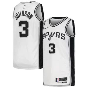 Fácil de llevar Keldon Johnson San Antonio Spurs Nike Unisex Swingman Jersey Association Edition White