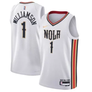 Lujoso Resistente Zion Williamson New Orleans Pelicans Nike Youth Swingman Jersey City Edition White