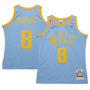 Resistente Men's Los Angeles Lakers Kobe Bryant Powder Blue 2001/02 Hardwood Classics Authentic Player Jersey