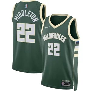 Encantador Khris Middleton Milwaukee Bucks Nike Unisex Swingman Jersey Icon Edition Hunter Green