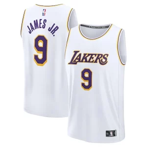 Estupendo Bonito Resistente Bronny James Los Angeles Lakers Fast Break Replica Player Jersey Association Edition White