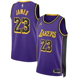 Elegante Exquisito Fantástico LeBron James Los Angeles Lakers Jordan Brand Unisex Swingman Jersey Statement Edition Purple