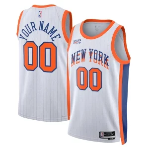 Bonito New York Knicks Nike Unisex 2024/25 Custom Swingman Jersey City Edition White
