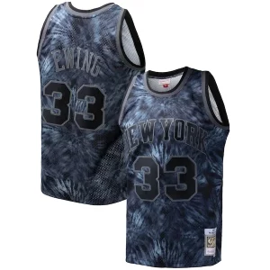 Atractivo Patrick Ewing New York Knicks Hardwood Classics 1991/92 Tie Dye Swingman Jersey Black