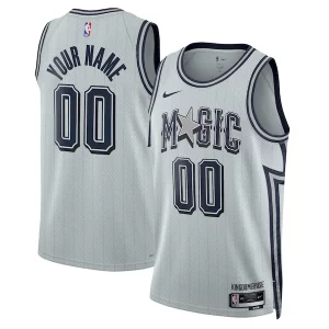 Hermoso Orlando Magic Nike Unisex 2024/25 Custom Swingman Jersey City Edition Silver