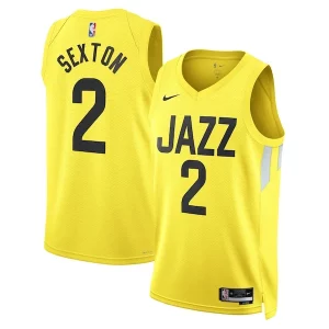 Original Clásico Collin Sexton Utah Jazz Nike Unisex Swingman Jersey Icon Edition Gold