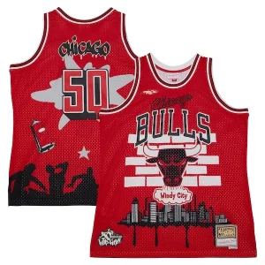 Perfecto Fantástico Único Chicago Bulls x Tats Cru Hardwood Classics Fashion Jersey Red