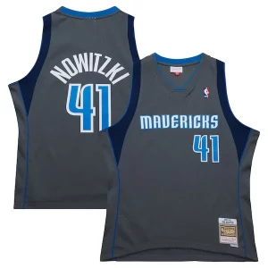 Cool Lujoso Dirk Nowitzki Dallas Mavericks 2003/04 Hardwood Classics Swingman Jersey Gray