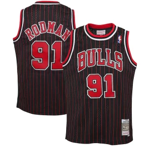 Resistente Dennis Rodman Chicago Bulls Youth 1995/96 Hardwood Classics Swingman Jersey Black