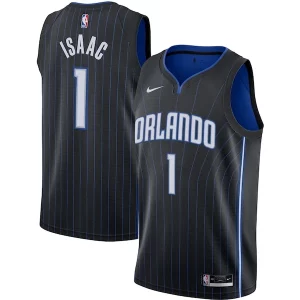 Perfecto Clásico Jonathan Isaac Orlando Magic Nike Swingman Jersey Black Icon Edition