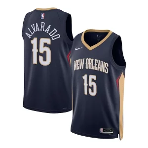 Cool Clásico Chulo Jose Alvarado New Orleans Pelicans Nike Unisex Swingman Jersey Icon Edition Navy