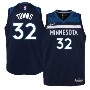 Exquisito Fácil de llevar Original Karl Anthony Towns Minnesota Timberwolves Nike Youth Swingman Jersey Navy Icon Edition