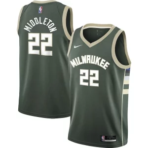 Magnífico Robusto Khris Middleton Milwaukee Bucks Nike Youth 2021/22 Swingman Jersey Icon Edition Hunter Green