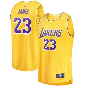Magnífico LeBron James Los Angeles Lakers Youth Fast Break Player Jersey Icon Edition Gold
