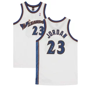Encantador Perfecto Michael Jordan Washington Wizards Authentic Autographed White Nike Jersey