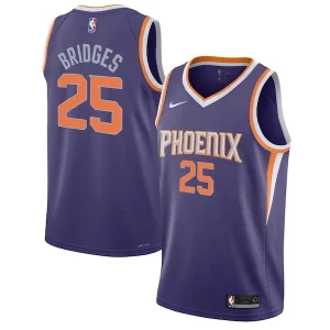 Fácil de llevar Mikal Bridges Phoenix Suns Nike Youth Swingman Jersey Icon Edition Purple/White