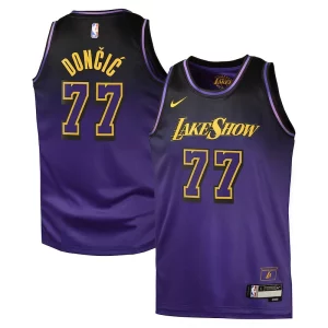 Sofisticado Delicioso Luka Dončić Los Angeles Lakers Nike City Edition Swingman Jersey 2024 Purple