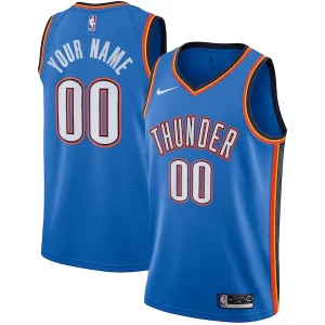 Genial Oklahoma City Thunder Nike Custom Swingman Jersey Icon Edition Blue
