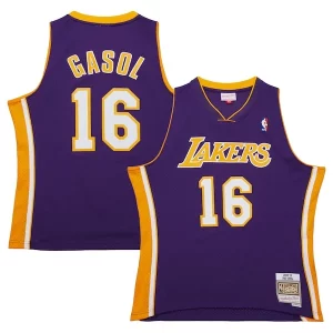 Cool Resistente Increíble Pau Gasol Los Angeles Lakers 2009/10 Hardwood Classics Swingman Jersey Purple