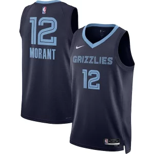 Genial Ja Morant Memphis Grizzlies Nike Unisex Swingman Jersey Icon Edition Navy/White