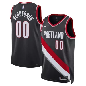Moderno Scoot Henderson Portland Trail Blazers Nike Unisex 2023 NBA Draft Swingman Jersey Icon Edition Black