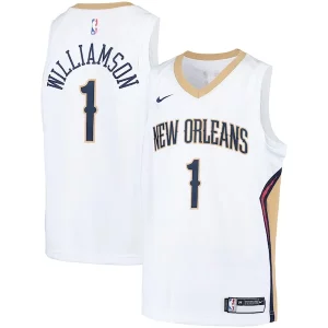 Fantástico Zion Williamson New Orleans Pelicans Nike Youth Swingman Player Jersey Association Edition White/Navy