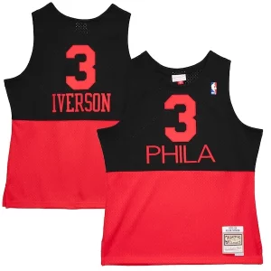 Elegante Versátil Allen Iverson Philadelphia 76ers 2003/04 Hardwood Classics Reload 2.0 Swingman Jersey Black