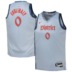 Robusto Elegante Bilal Coulibaly Washington Wizards Nike Youth 2024/25 Swingman Player Jersey City Edition Light Blue
