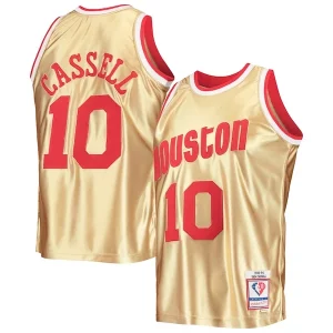 Sofisticado Moderno Lujoso Sam Cassell Houston Rockets 75th Anniversary 1993/94 Hardwood Classics Swingman Jersey Gold