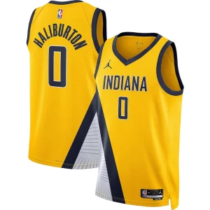 Sofisticado Fácil de llevar Lujoso Tyrese Haliburton Indiana Pacers Jordan Brand Unisex Swingman Jersey Statement Edition Gold
