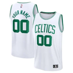 Bonito Boston Celtics Fast Break Custom Jersey Association Edition White/Kelly Green/Black