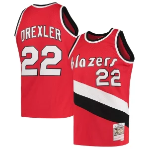 Ideal Increíble Fantástico Clyde Drexler Portland Trail Blazers 1983/84 Hardwood Classics Swingman Jersey Red