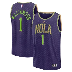 Versátil Original Bonito Zion Williamson New Orleans Pelicans 2024/25 Fast Break Player Jersey City Edition Purple