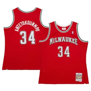 Cool Comodo Giannis Antetokounmpo Milwaukee Bucks 2014/15 Hardwood Classics Swingman Jersey Red