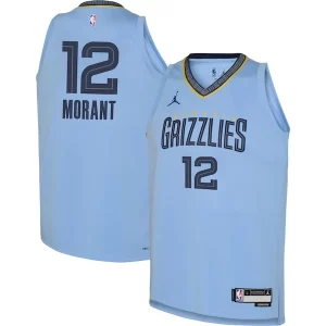 Estupendo Ja Morant Memphis Grizzlies Jordan Brand Youth Swingman Jersey Statement Edition Light Blue