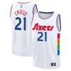 Comodo Estupendo Joel Embiid Philadelphia 76ers 2024/25 Fast Break Player Jersey City Edition White