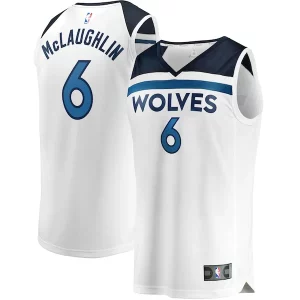 Resistente Comodo Jordan McLaughlin Minnesota Timberwolves Youth Fast Break Replica Player Jersey Association Edition White
