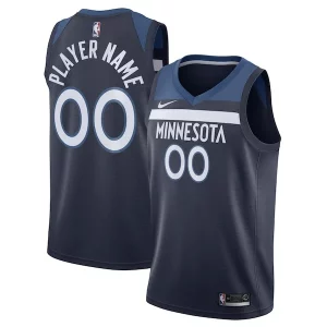 Práctico Estupendo Clásico Minnesota Timberwolves Nike Swingman Custom Jersey Navy Icon Edition