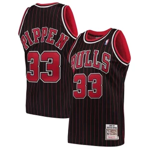 Original Ideal Scottie Pippen Chicago Bulls 1995/96 Hardwood Classics Authentic Jersey Black
