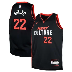 Increíble Jimmy Butler Miami Heat Nike Youth Swingman Replica Jersey City Edition Black