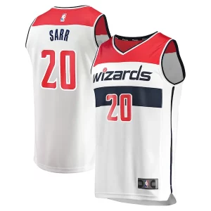 Duradero Magnífico Alexandre Sarr Washington Wizards Youth Fast Break Replica Player Jersey Association Edition White
