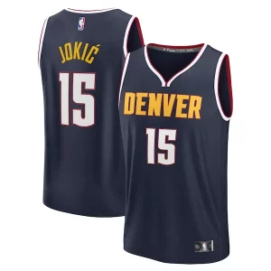 Comodo Nikola Jokic Denver Nuggets Fast Break Replica Player Jersey Icon Edition Navy